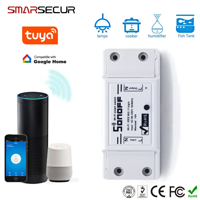 Wireless WIFI Smart Switch  For Smart  Home Security System