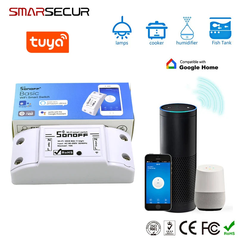 Wireless WIFI Smart Switch  For Smart  Home Security System