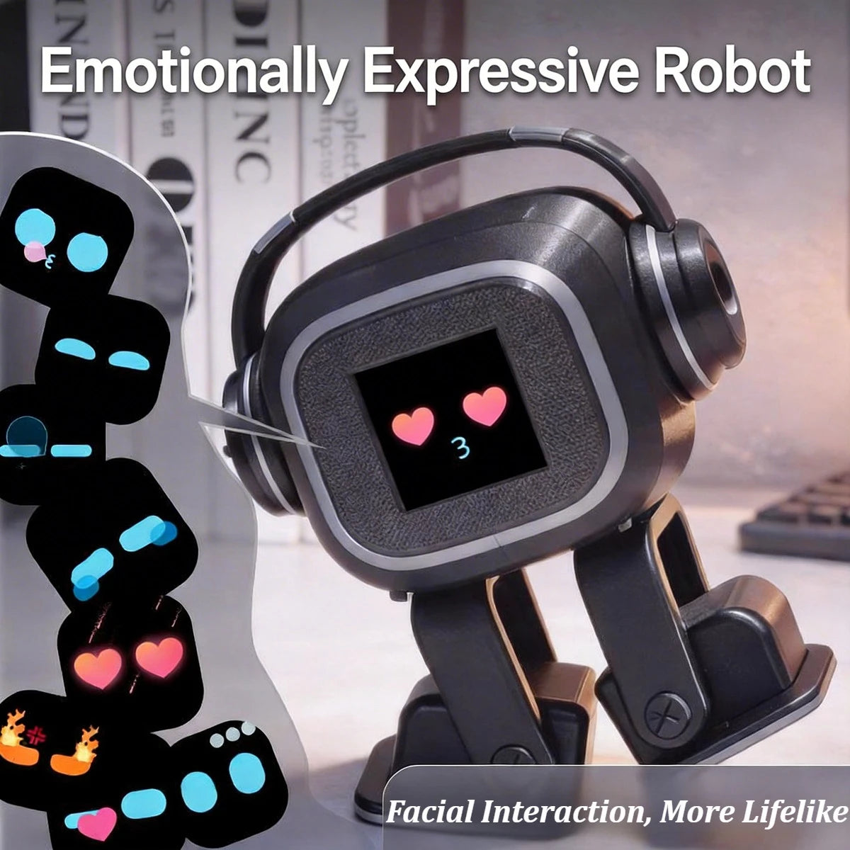 AI Chatbot Robot | Smart Interactive Companion,Emoji Display,Singing Dancing,Personalized AI Assistant Gift for Kids Adults