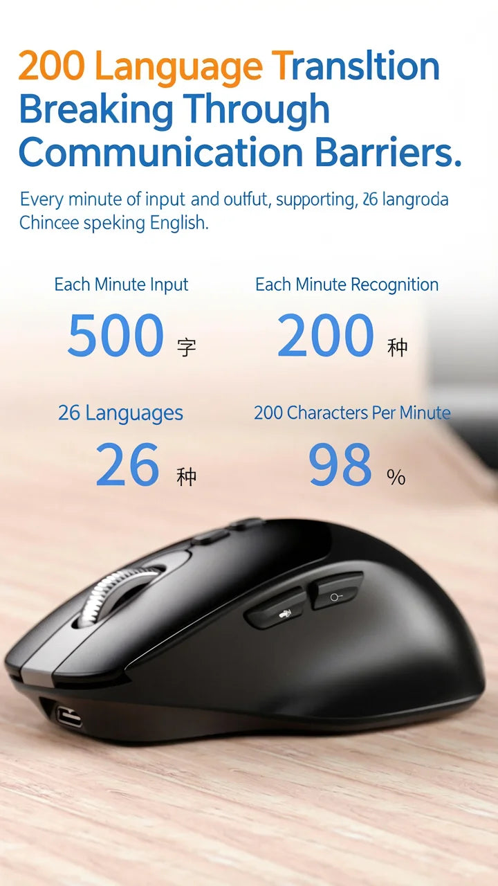 AI Mouse Intelligent Voice Mouse Speak Version Large Model Creation PPT Writing Copy Translation Painting for Deepseek Bean Bag