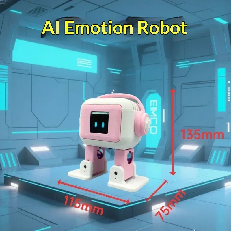 2026 New AI EMO Robot ESP32-S3 Intelligent Interactive Chat Dancing Emotional Companionship Intelligent Robot