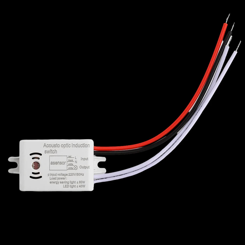 Sound Voice Sensor Switch Smart Switches Module Detector Auto ON/Off Switch Voice Control Switch Stair Corridor Home Improvement