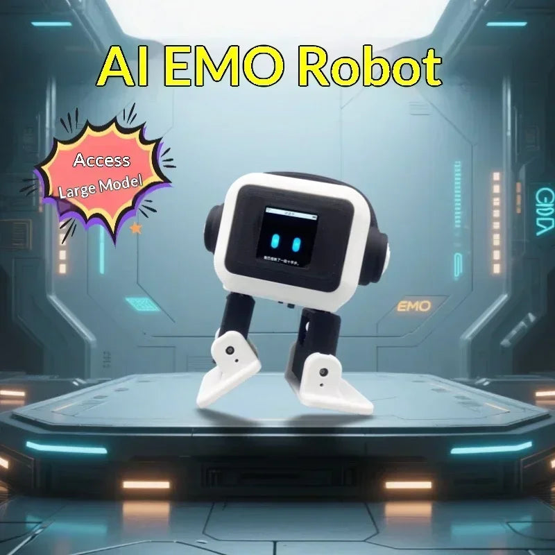 2026 New AI EMO Robot ESP32-S3 Intelligent Interactive Chat Dancing Emotional Companionship Intelligent Robot