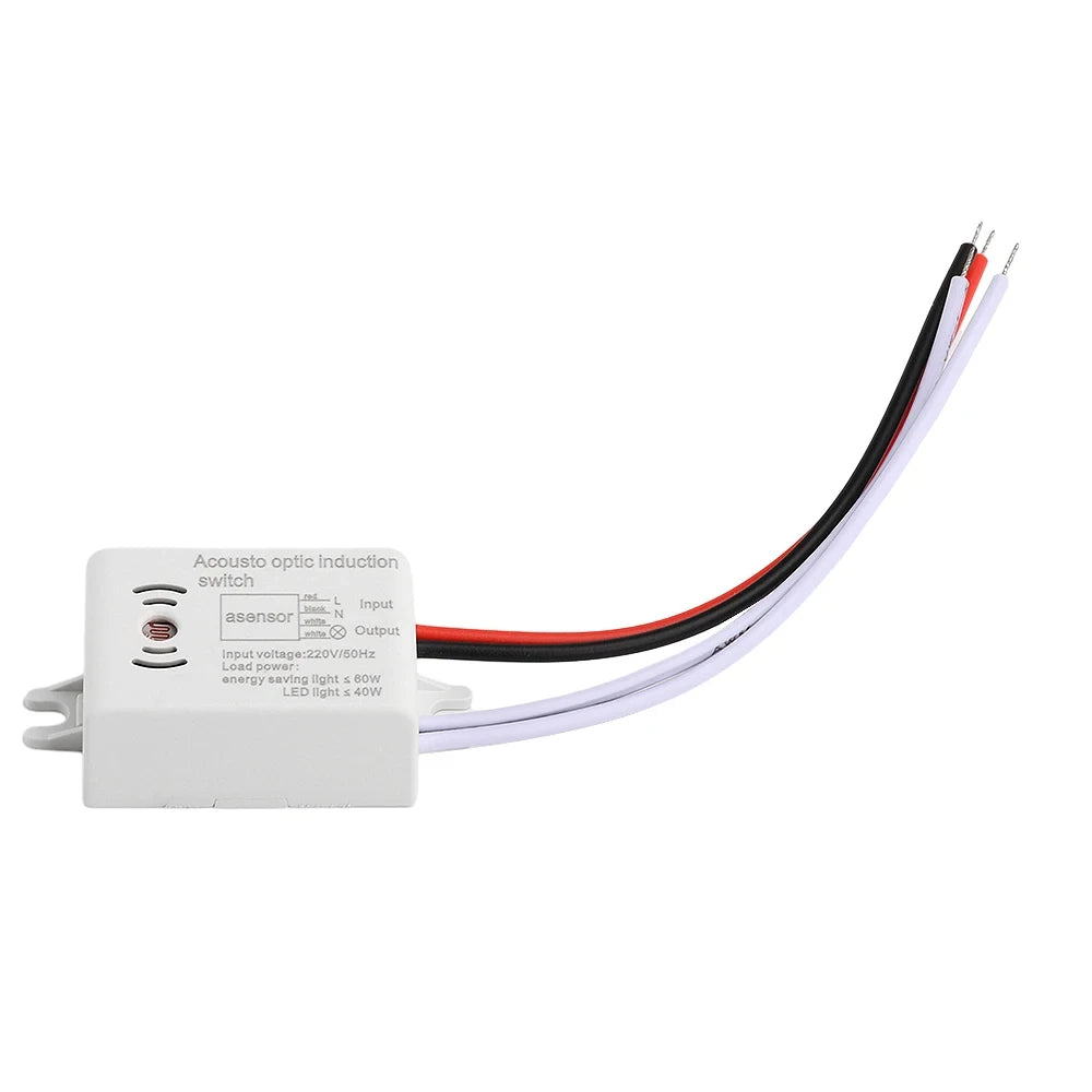 Sound Voice Sensor Switch Smart Switches Module Detector Auto ON/Off Switch Voice Control Switch Stair Corridor Home Improvement