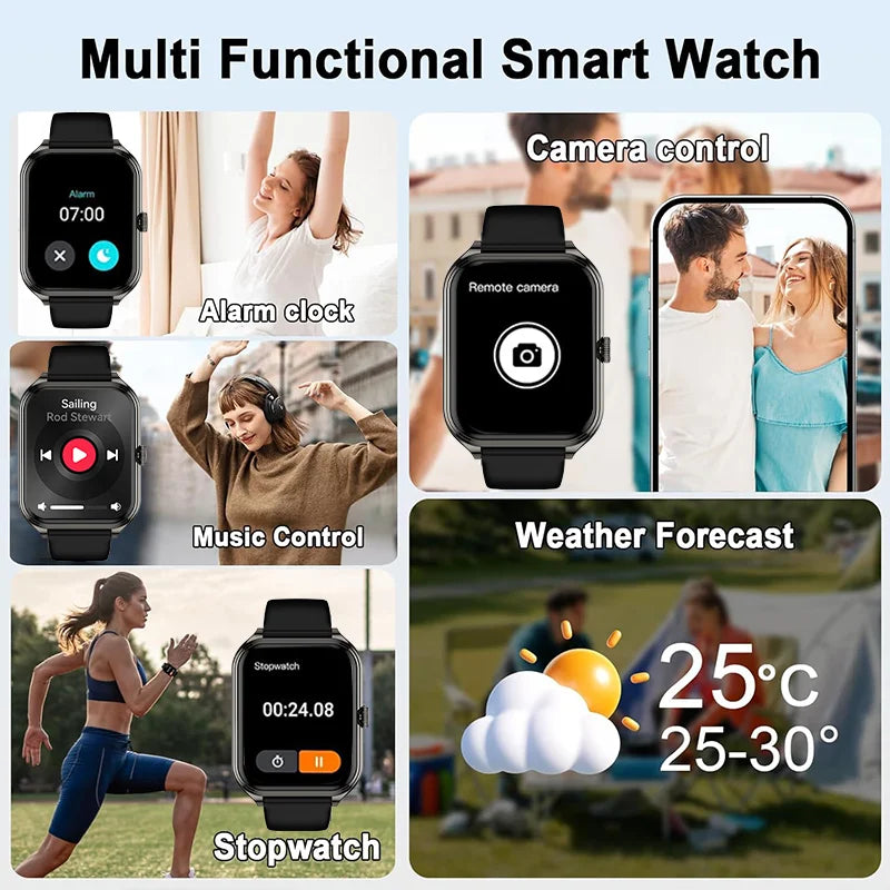 2026 Ultra-Thin Smartwatch, 1.93-Inch AMOLED High-Definition Display, Wireless Calling, Fitness Tracker, Men's and Women's Smart