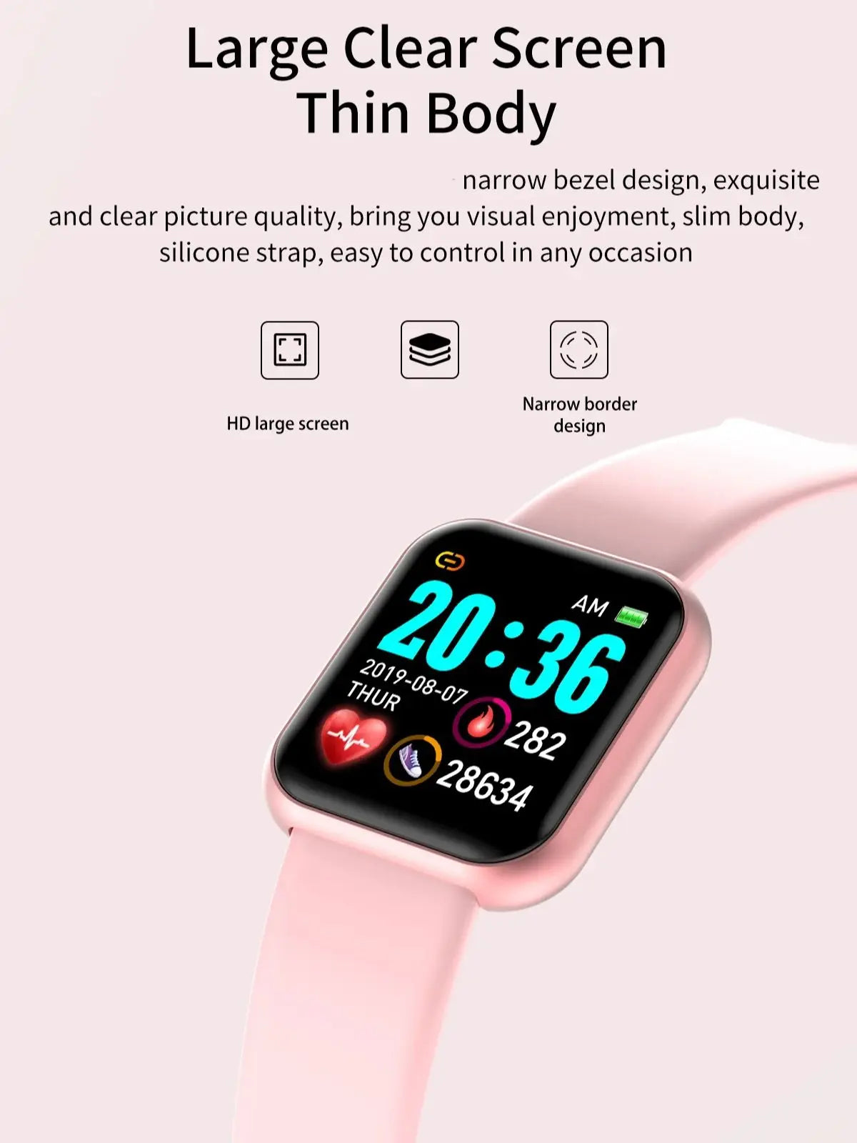 Smart Watch For Women Men Wristwatch Bluetooth Connected Phone Player Music Fitness Sport Bracelet Sleep Monitor Digital Watches