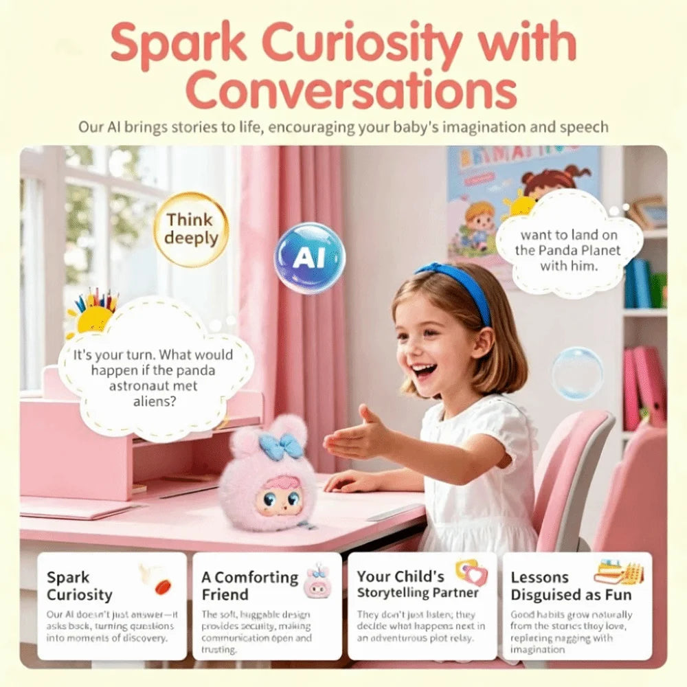 AI Continuous Dialogue AI Cat Intelligent Voice Communication Winking Interaction AI Companion KeyChain Relaxing Chat