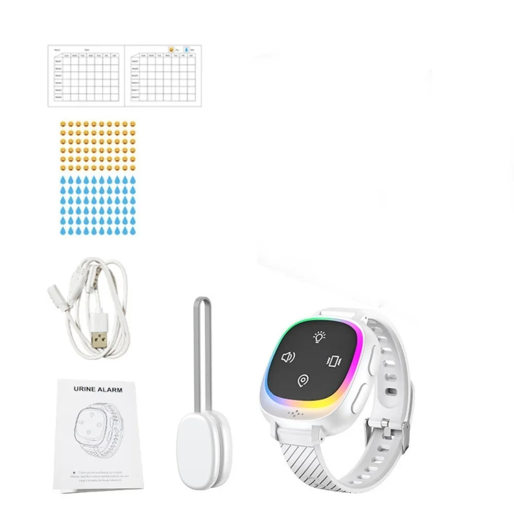 Wireless Bedwetting Alarm Wearable Hand Worn Urine Moisture Alarm Portable USB Rechargeable Vibrating Reminder Device Baby