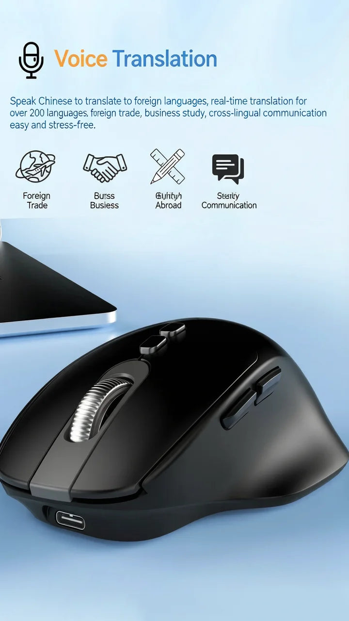AI Mouse Intelligent Voice Mouse Speak Version Large Model Creation PPT Writing Copy Translation Painting for Deepseek Bean Bag