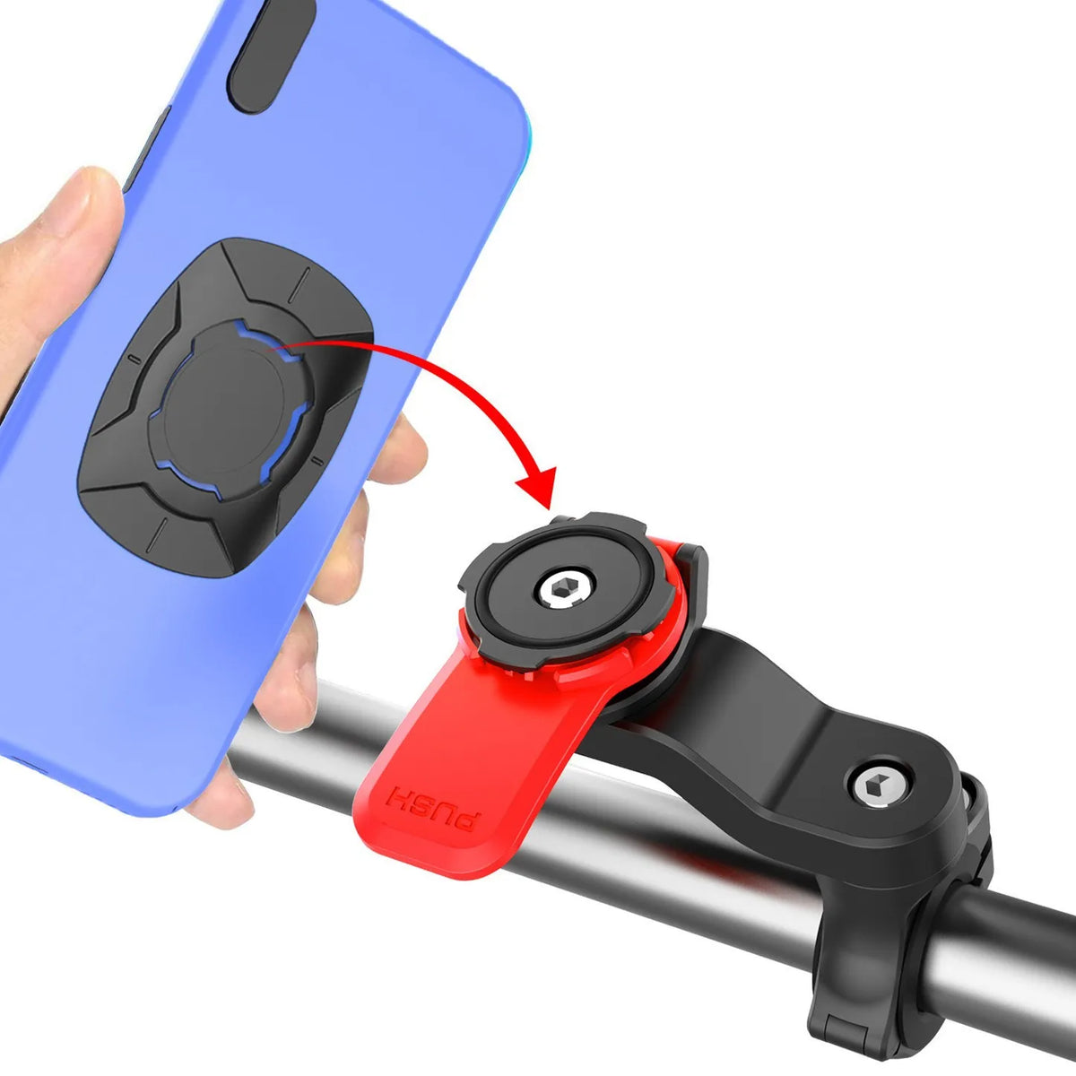 MTB Bike Bicycle Mountain Bracket Mobile Hold Motorcycle Scooter Handlebar Security Lock Accessories Newest Phone Patch