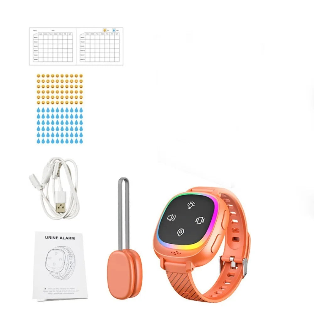 Wireless Bedwetting Alarm Wearable Hand Worn Urine Moisture Alarm Portable USB Rechargeable Vibrating Reminder Device Baby