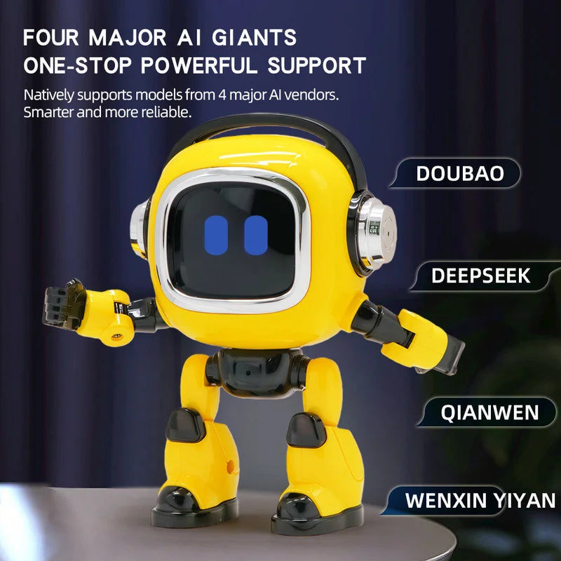 AI Interactive Robot Toy Voice Controlled Built In Storytelling Universal Knowledge Q And A Intelligent Learning Companion