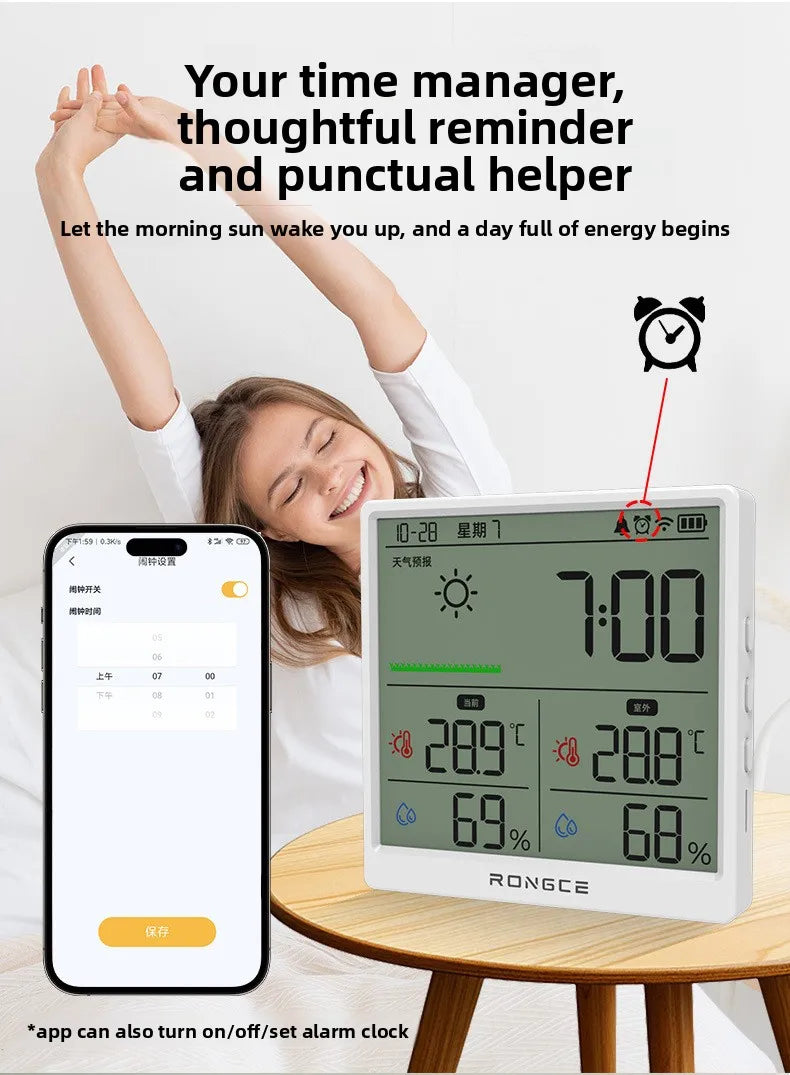 Wireless Smart Home WIFI Temperature Humidity Meter Home Weather Sensor Indoor Outdoor Hygrometer Thermomet