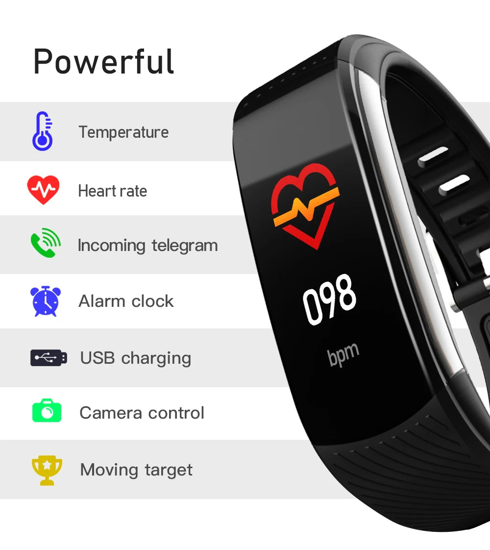 Echowear Smart Measuring Blood Pressure Heart Rate Blood Oxygen Sleep Exercise Step Count Health Monitoring Smart Wristband 2026