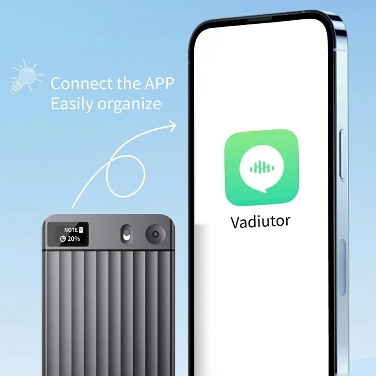 AI7 AI Voice Recorder AI Notetaking Device for Meetings Lectures Calls AI Transcription & Summarization Supports 135 Languages