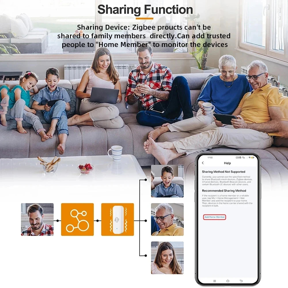 Smart ZigBee Vibration Sensor Real Time Monitoring Door Window Detection Alarm Smart Life Home Security Protection System