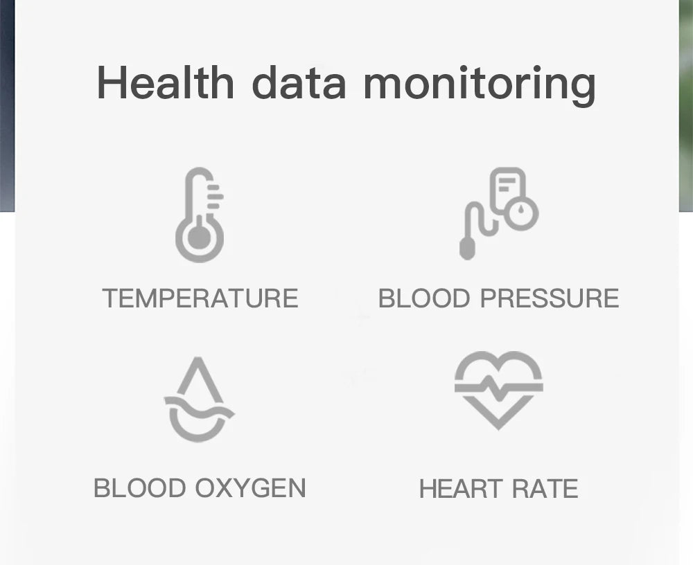 Echowear Smart Measuring Blood Pressure Heart Rate Blood Oxygen Sleep Exercise Step Count Health Monitoring Smart Wristband 2026