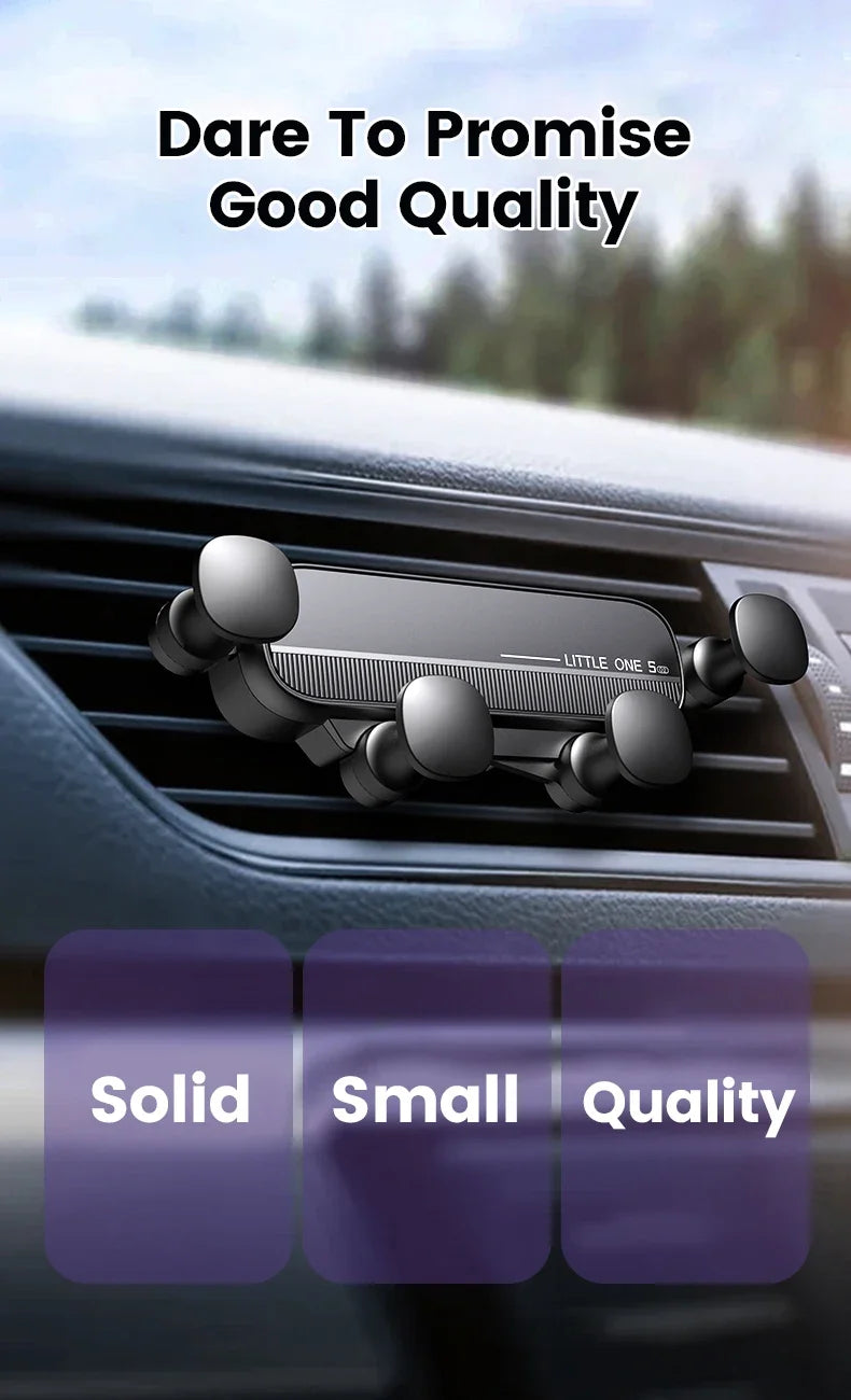 Universal Gravity Car Phone Holder Air Vent Mount Mobile Support for iPhone 13/12 Xiaomi - Automotive GPS Stand