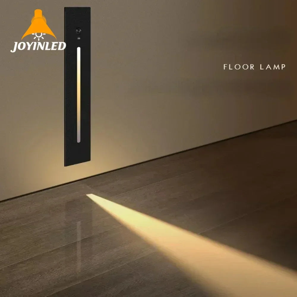 Smart Home Light and Outdoor Corner Wall Light Square Rectangle Staircase Led Step Light Motion Sensor Indoor Decor Wall Lamps