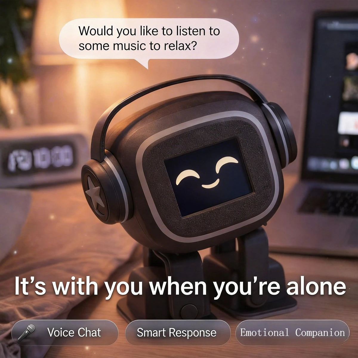 AI Chatbot Robot | Smart Interactive Companion,Emoji Display,Singing Dancing,Personalized AI Assistant Gift for Kids Adults