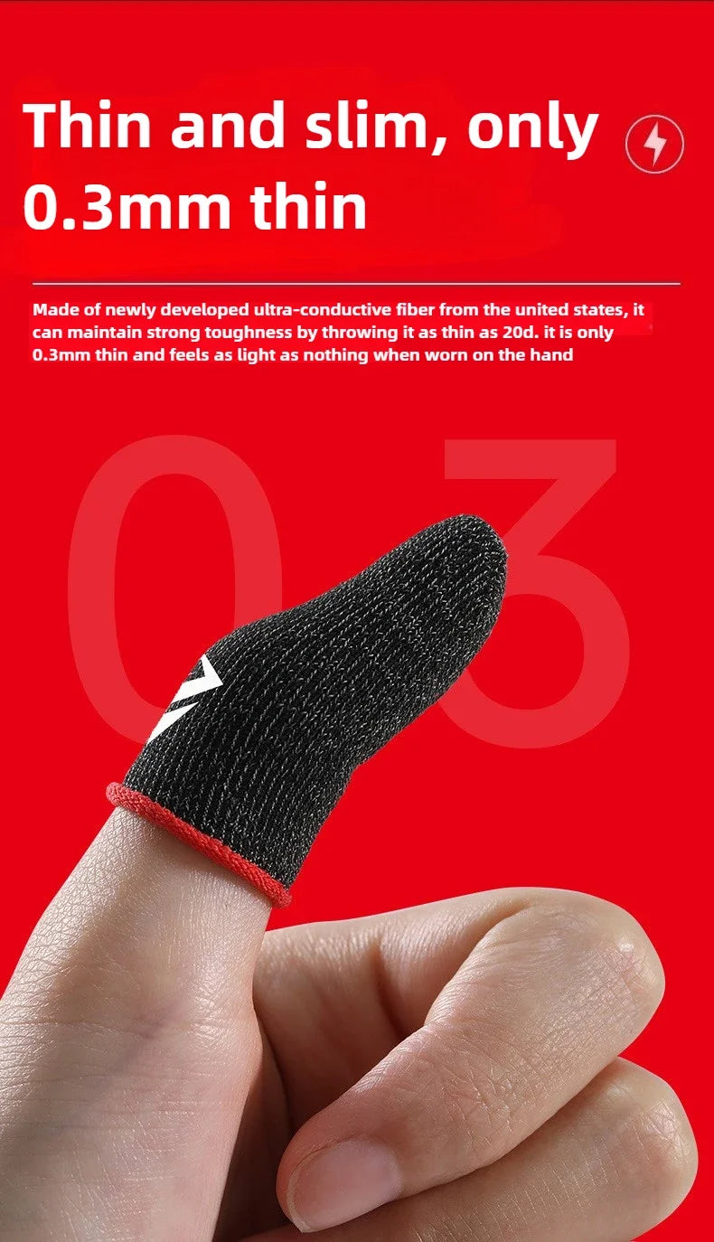 Gaming Finger Covers for Touchscreen | Breathable & Sweatproof Anti-Slip Design | Mobile Game Accessories