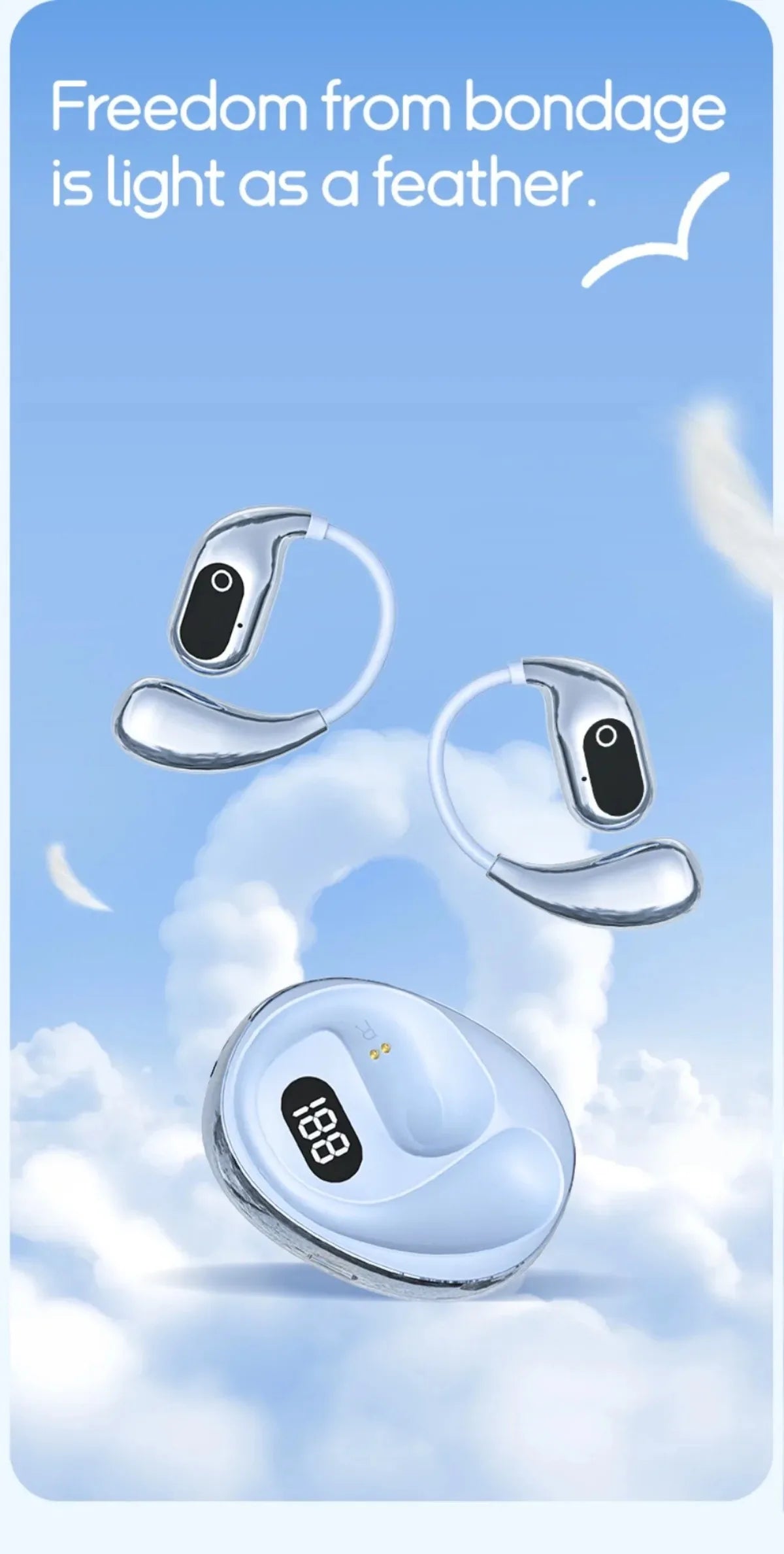 Ai Translator Headphones 144 Languages Wireless Real Time Translation Bluetooth Headset Waterproof Earbud For Business Travel