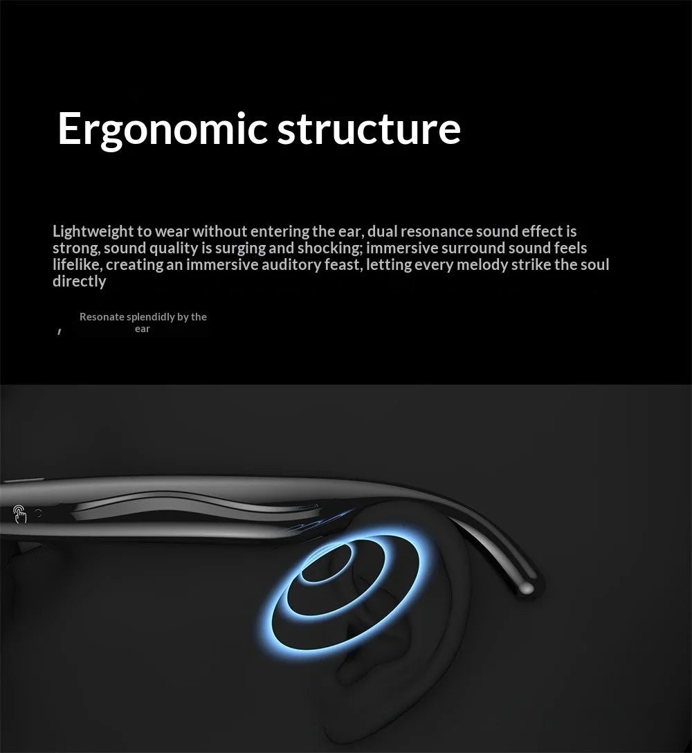 AI Smart Glasses with Camera - AI Recognition Translation Voice Recording, Bluetooth Music Call, 1080P Video, 260mAh Battery