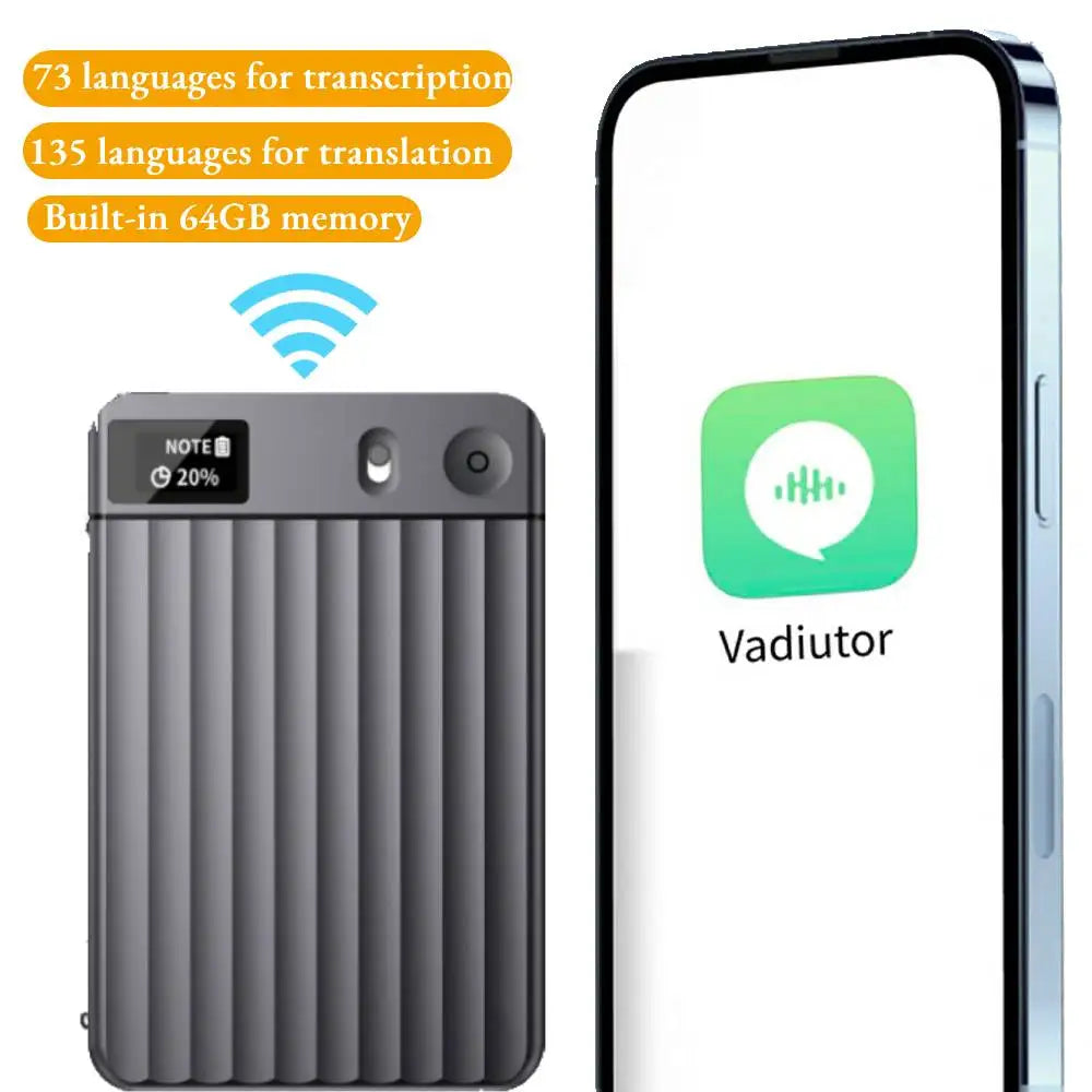 AI7 AI Voice Recorder AI Notetaking Device for Meetings Lectures Calls AI Transcription & Summarization Supports 135 Languages