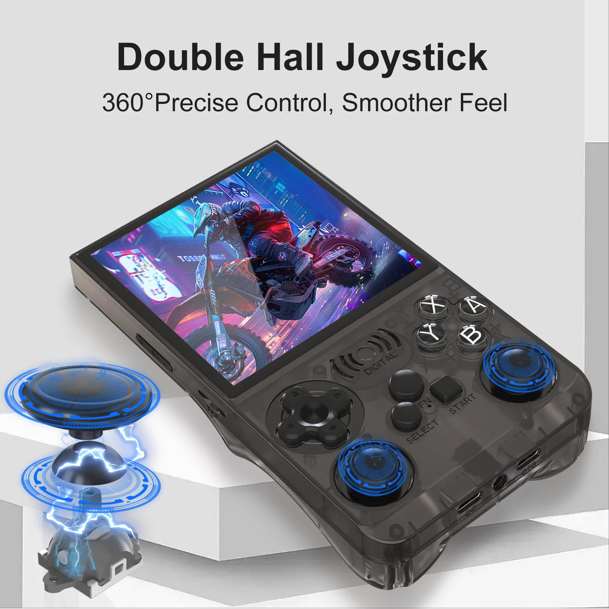 GAMINJA ANS13 Retro Handheld Video Game Console 15000+ Games Built-in Linux 4.0 Inch IPS Screen Portable Pocket Gaming Console