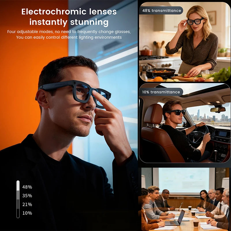 AI Voice Wake Up Smart Voice Assistant Smart Glasses 2026 New AI Intelligent Q&A Interactive Device AI Photo Recognition Eyewear