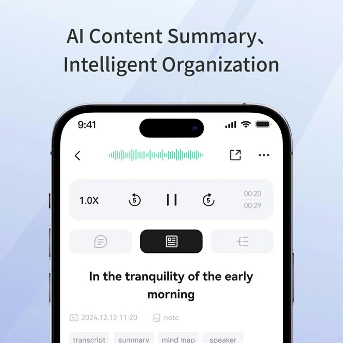AI7 AI Voice Recorder AI Notetaking Device for Meetings Lectures Calls AI Transcription & Summarization Supports 135 Languages