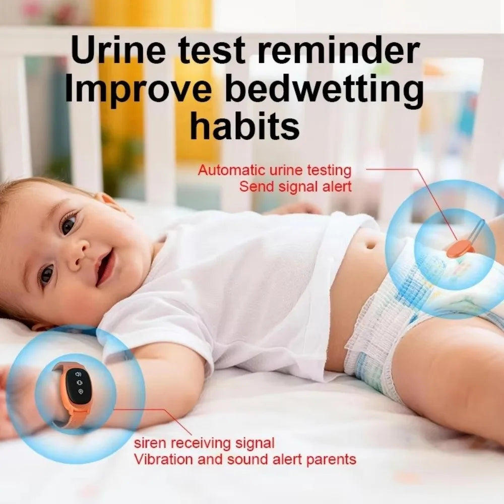 Wireless Bedwetting Alarm Wearable Hand Worn Urine Moisture Alarm Portable Anti loss Vibrating Reminder Device Elderly