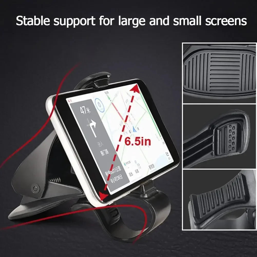 Universal Mobile Phone Accessorie Car Clip Phone Holder Rotatable GPS Dashboard Cell Phone Holder Mount Stand for IPhone Xiaomi