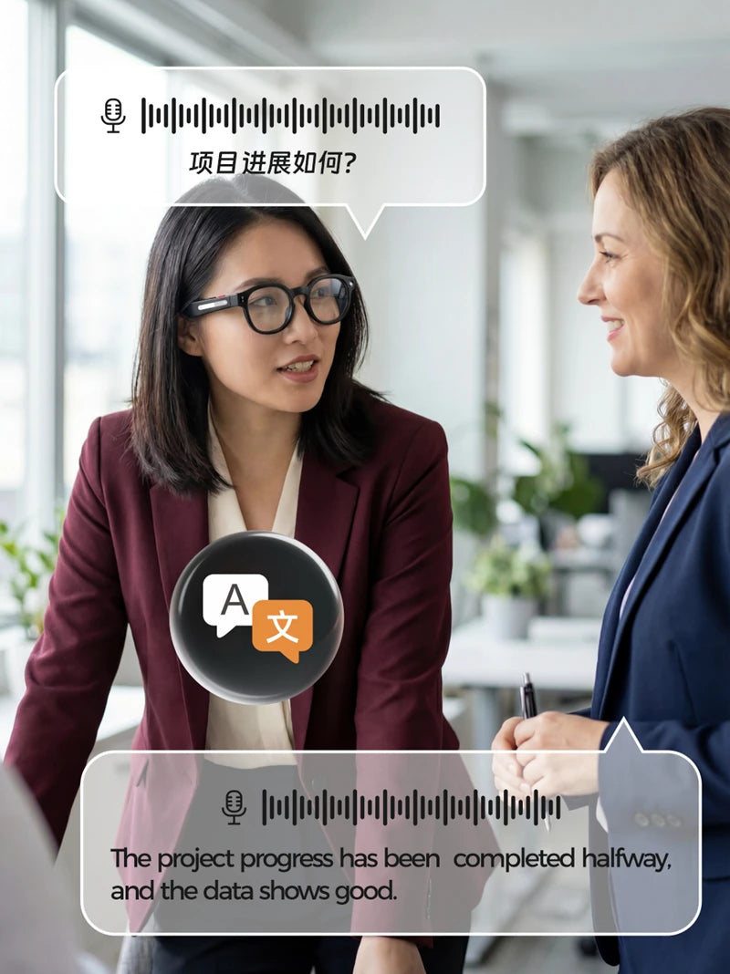 2026 AIMB-S1 AI Smart Glasses AI Translation Conversation Recording 8MP HD Debounce Camera 4K Shooting Enjoy Music Smart Glasses