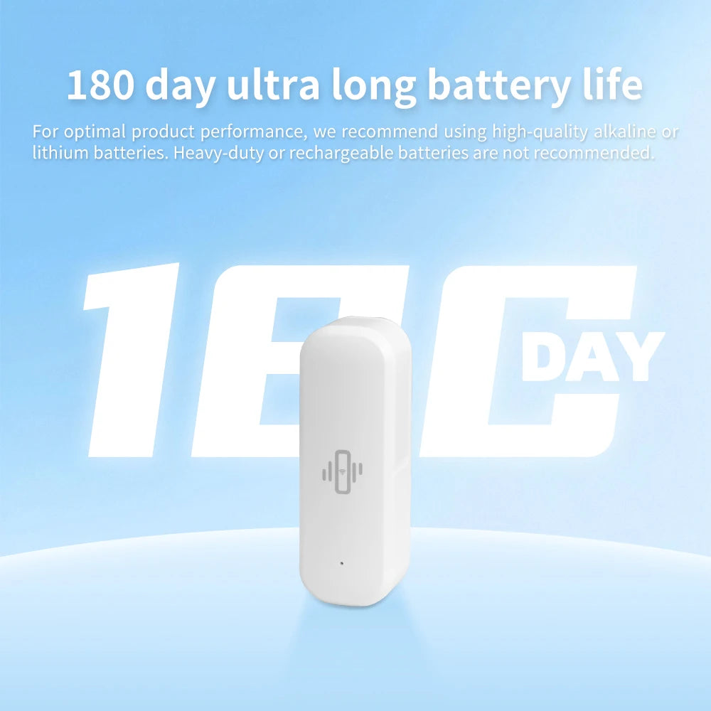 Tuya Smart Vibration Sensor WiFi Version Real-time Movement Alert Automation Residential Smart Life APP Notifications Alarm