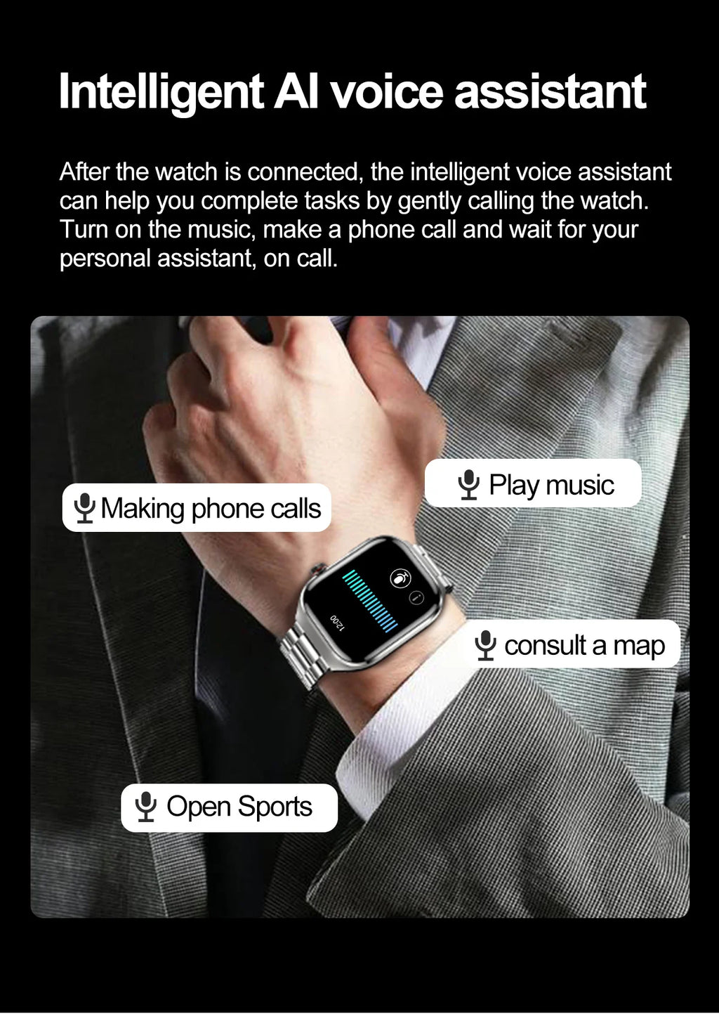 2025New Micro Physical Examination Smart Watch For Men Uric Acid Body Fat Five Organ Health Watches Bluetooth Call SmartBracelet