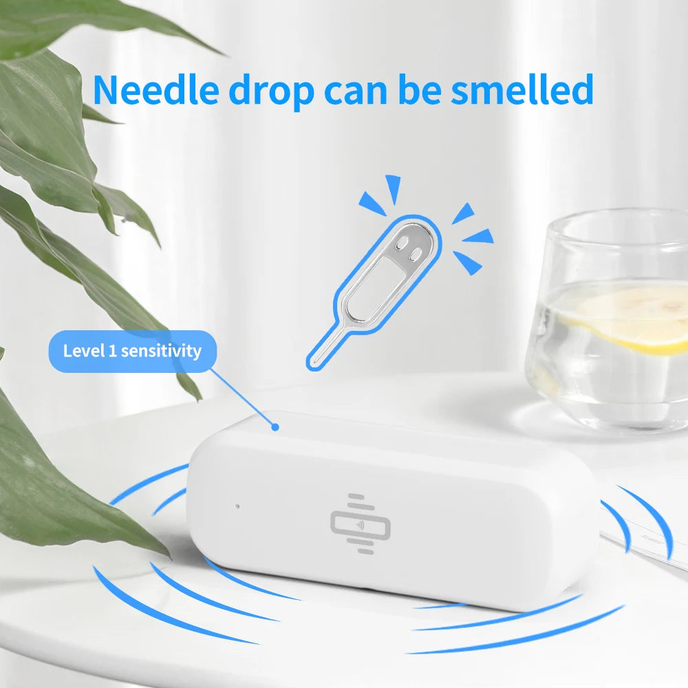 Tuya Smart Vibration Sensor WiFi Version Real-time Movement Alert Automation Residential Smart Life APP Notifications Alarm