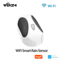 WiFi Rain Sensor Rainfall Duration Detection Outdoor Waterproof Battery Powered Tuya Smart Life App Control Home Automation