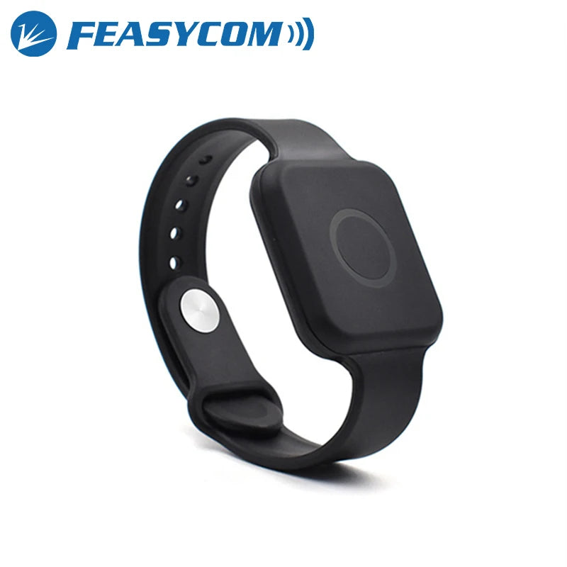 Feasycom FSC-BP107D Wearable iBeacon Eddystone Wristband Waterproof DA14531 Bluetooth Beacon Bracelet with Replaceable battery
