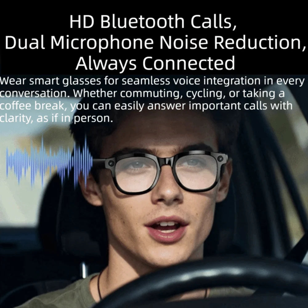 Real-time Translation AI Smart Glasses Wearable Tech 1080P Video Recording Smart AI Glasses Bluetooth Audio Waterproof