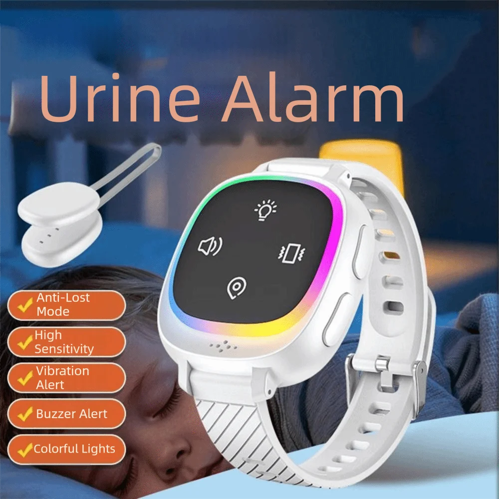 Wireless Bedwetting Alarm Wearable Hand Worn Urine Moisture Alarm Portable USB Rechargeable Vibrating Reminder Device Baby