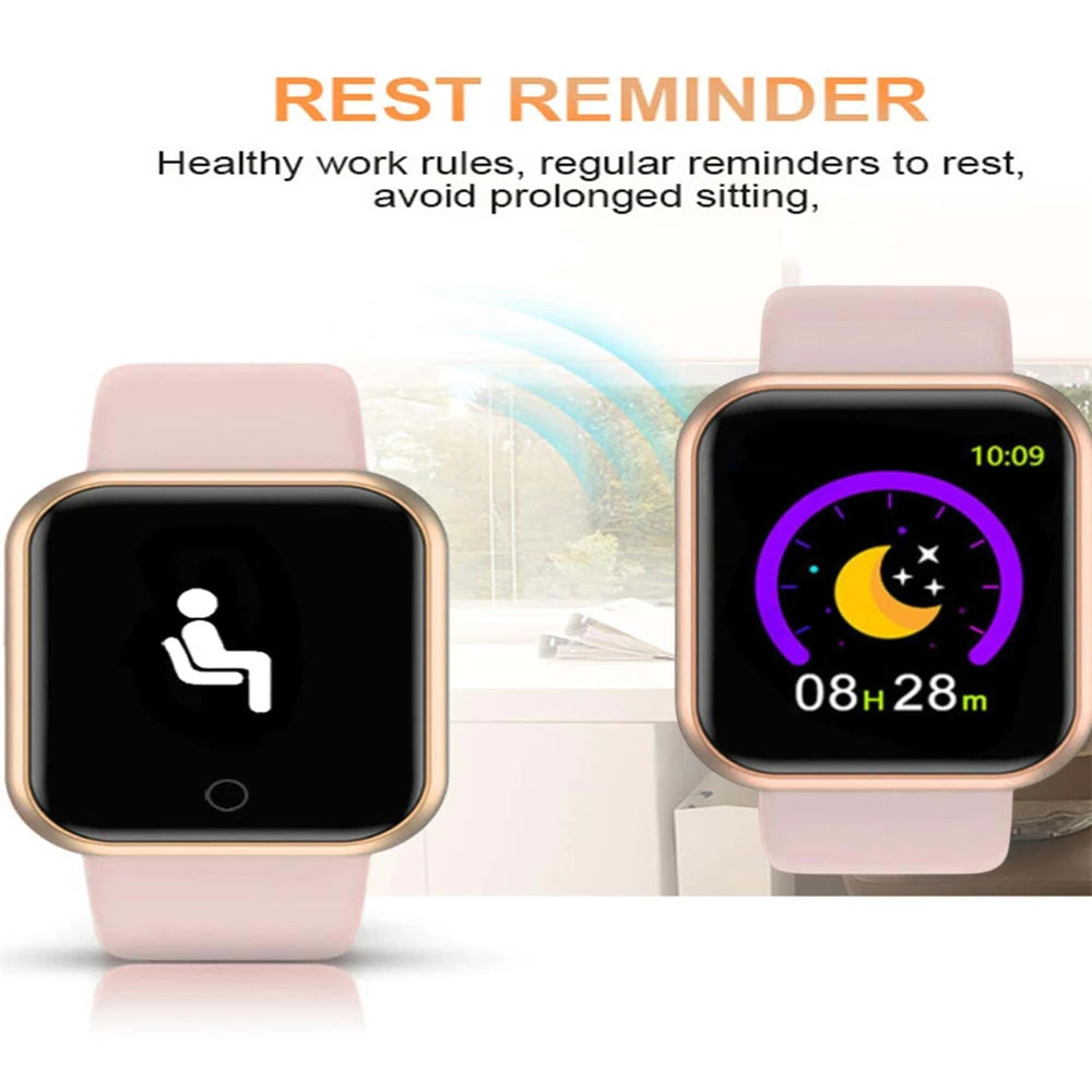 Smartwatch Men Women Wristwatches Smart Watch Message Fitness Monitor Bracelet Birthday Gift Electronic Clock For Android IOS