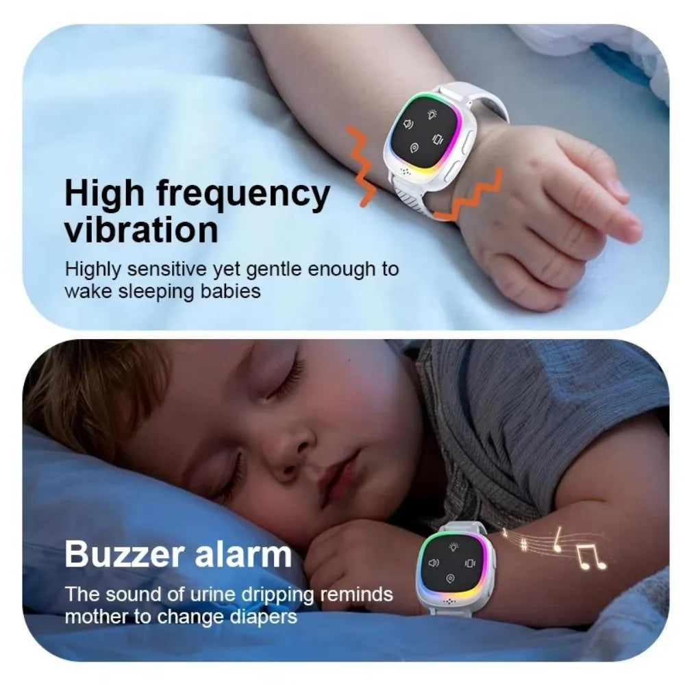 Wireless Bedwetting Alarm Wearable Hand Worn Urine Moisture Alarm Portable Anti loss Vibrating Reminder Device Elderly