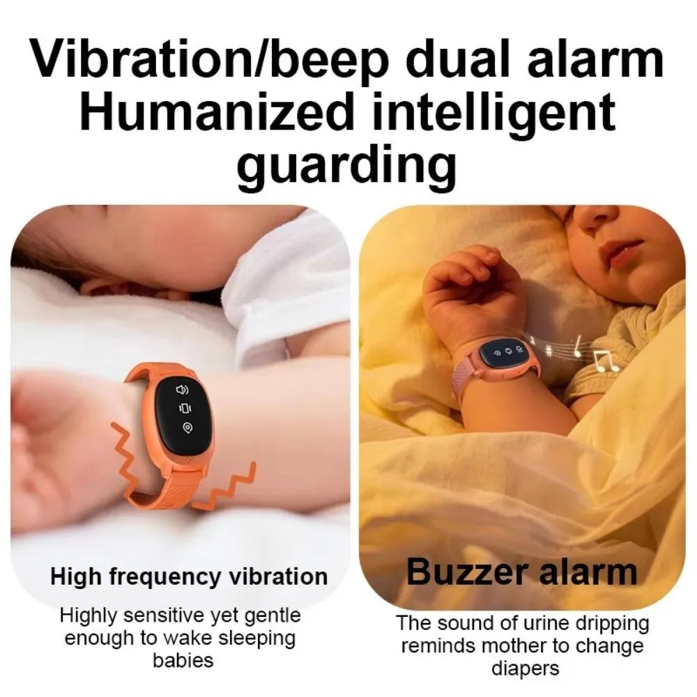 Wireless Bedwetting Alarm Wearable Hand Worn Urine Moisture Alarm Portable Anti loss Vibrating Reminder Device Elderly