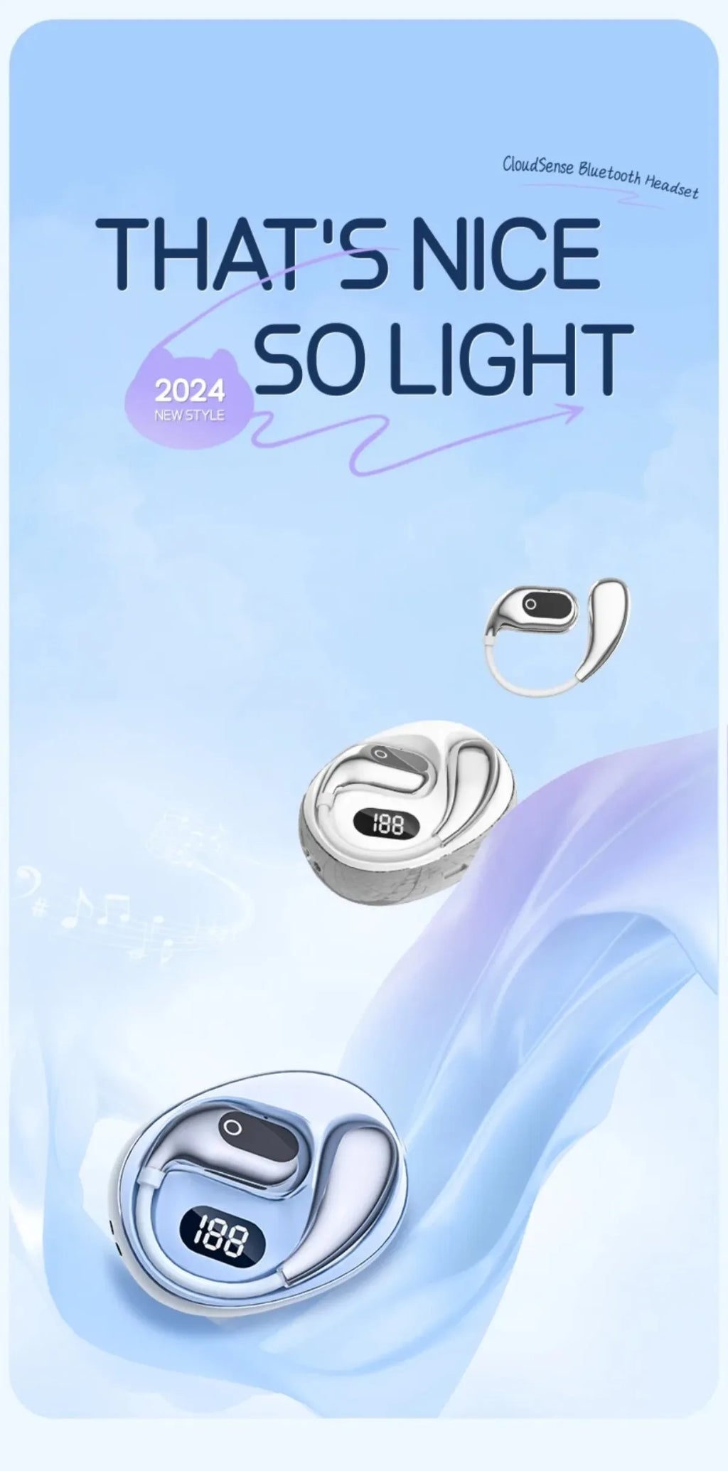 Ai Translator Headphones 144 Languages Wireless Real Time Translation Bluetooth Headset Waterproof Earbud For Business Travel