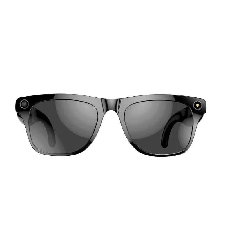 AI Smart Glasses with Camera - AI Recognition Translation Voice Recording, Bluetooth Music Call, 1080P Video, 260mAh Battery