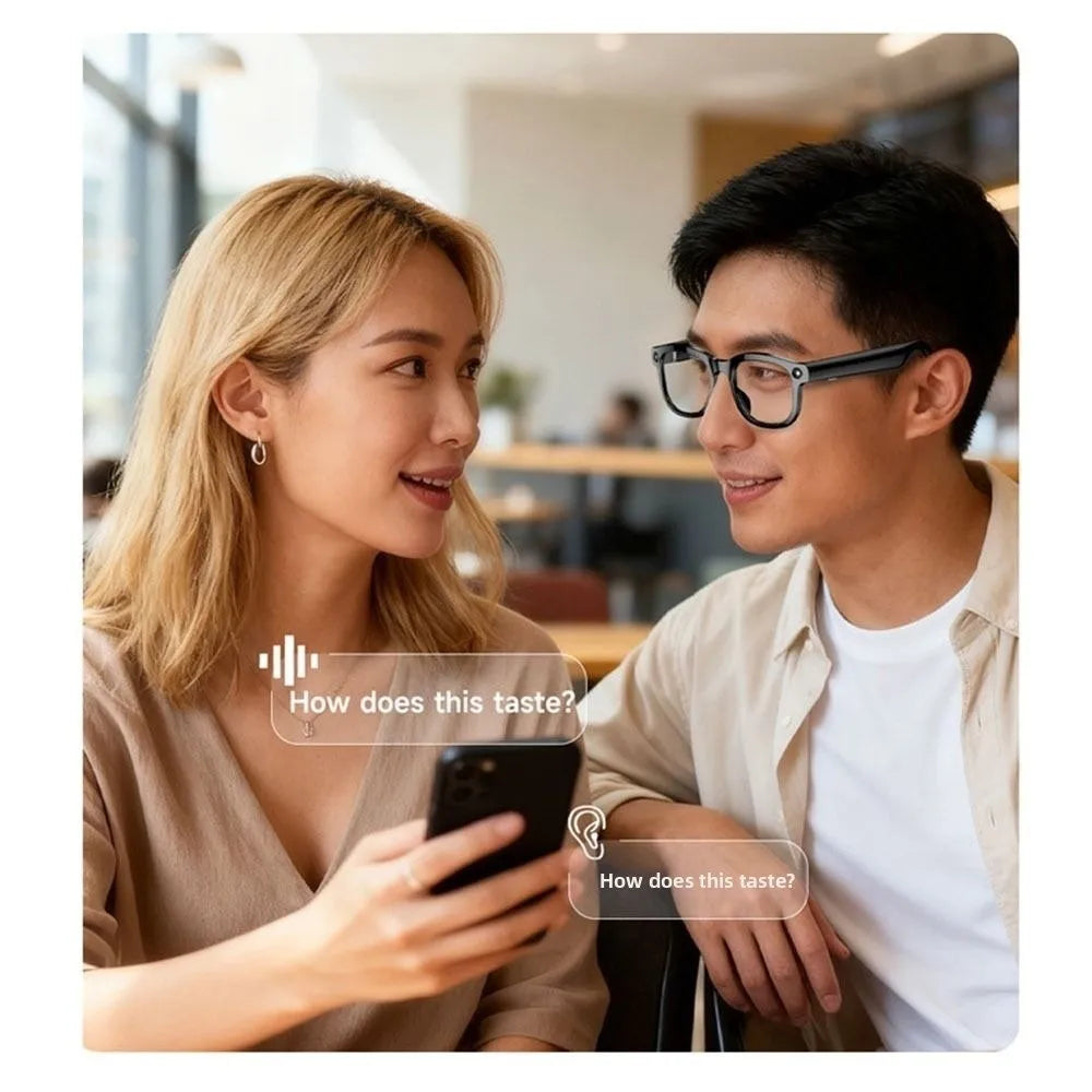 Real-time Translation AI Smart Glasses Wearable Tech 1080P Video Recording Smart AI Glasses Bluetooth Audio Waterproof