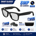 2026 New AI Smart Glasses 8MP HD Camera AI Translator Surround Sound Audio Smart Assistant 2000mAh Charging Case Smart Eyewear