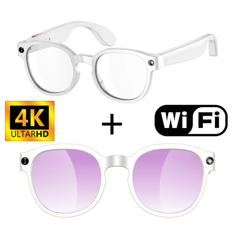 2026 AIMB-S1 AI Smart Glasses AI Translation Conversation Recording 8MP HD Debounce Camera 4K Shooting Enjoy Music Smart Glasses