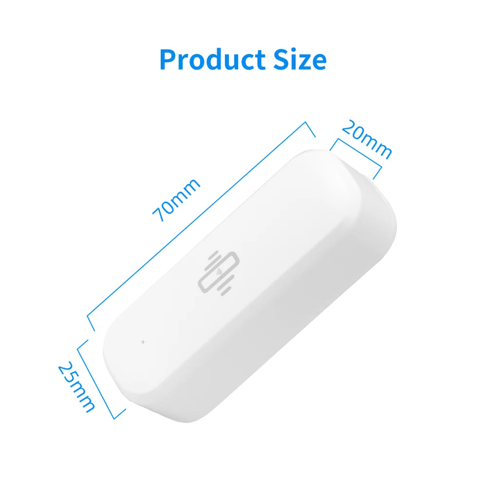 Tuya Smart Vibration Sensor WiFi Version Real-time Movement Alert Automation Residential Smart Life APP Notifications Alarm